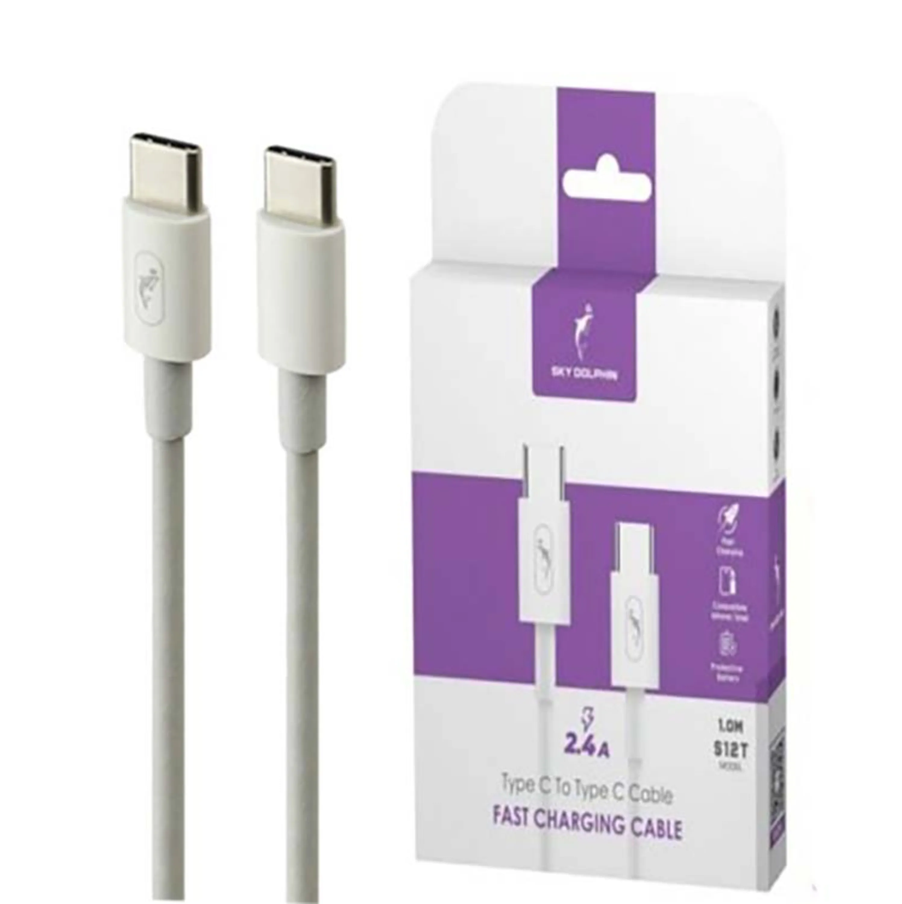 کابل TYPE C به TYPE C اسکای دلفین مدل KT-020534 | S12T